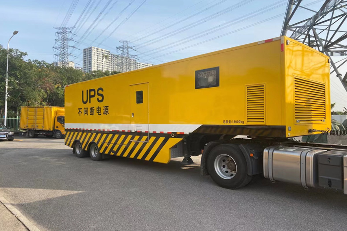 芷江发电机租赁施工现场